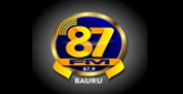Rádio 87 FM Bauru radio live streaming logo