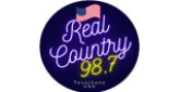 Real Country 98.7 radio live streaming logo