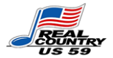 Real Country US 59 Radio Station Logo Real Country US 59 radio live streaming logo