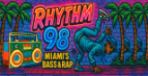 Rhythm 98 radio live streaming logo