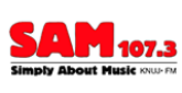 SAM 107.3 radio live streaming logo