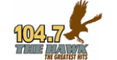 The Hawk 104.7 Radio Station Logo The Hawk 104.7 radio live streaming logo