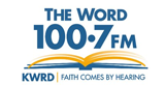 The Word 100.7 FM Radio Station Logo The Word 100.7 FM radio live streaming logo