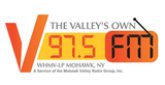 V 97.5 FM Radio Station Logo V 97.5 FM radio live streaming logo