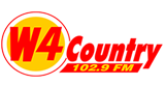 W4 Country 102.9 FM Radio Station Logo W4 Country 102.9 FM radio live streaming logo