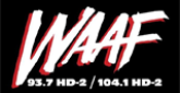WAAF Boston's Rock Station Radio Station Logo WAAF Boston's Rock Station radio live streaming logo