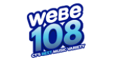 WEBE 108 radio live streaming logo