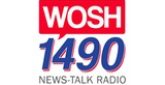 WOSH Newstalk 1490 AM Radio Station Logo WOSH Newstalk 1490 AM radio live streaming logo