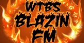 WTBS Blazin FM Radio Station Logo WTBS Blazin FM radio live streaming logo