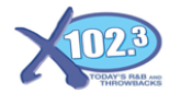 X 102.3 radio live streaming logo